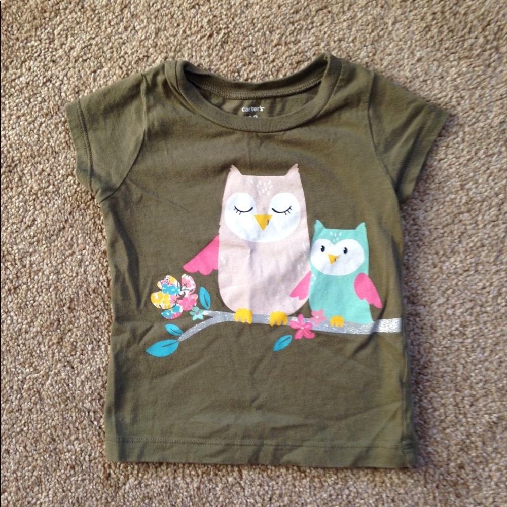 18 Month Toddler Girl Owl Tee